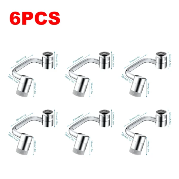 1-10PCS Extension Faucet Sprayer Head Sink-Aerator Water Tap Nozzle Faucet Extender Filter 1080° Rotatable Kitchen Accessories - Image 9