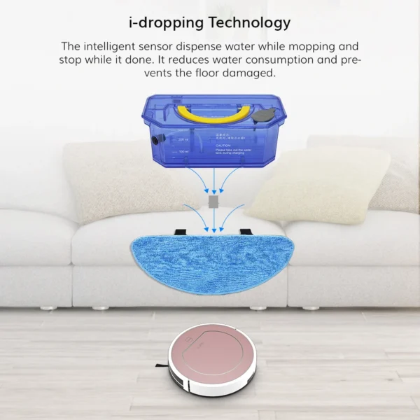 ILIFE  V7s Plus Vacuum Cleaner Robot ,120mins Automatic Charging,Home Appliance,For Sweeping Mopping Smart Home Clean - Image 16