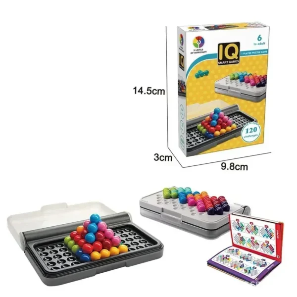 120 Challenges IQ Puzzler Pro a Travel Game for Kids and Adults a Cognitive Skill-Building Brain Game Montessori Toys Kids - Image 8