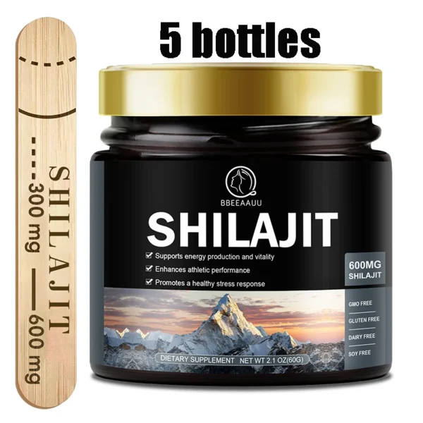 60g 100% Himalaya Pure Shilajit Resin Original Mineral Health Supplement Non-GMO Brain Memory Cognitive Energy Health - Image 9