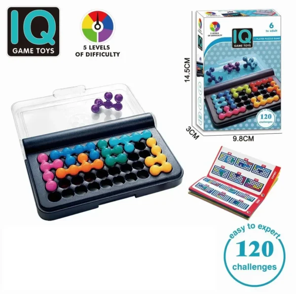 120 Challenges IQ Puzzler Pro a Travel Game for Kids and Adults a Cognitive Skill-Building Brain Game Montessori Toys Kids - Image 19