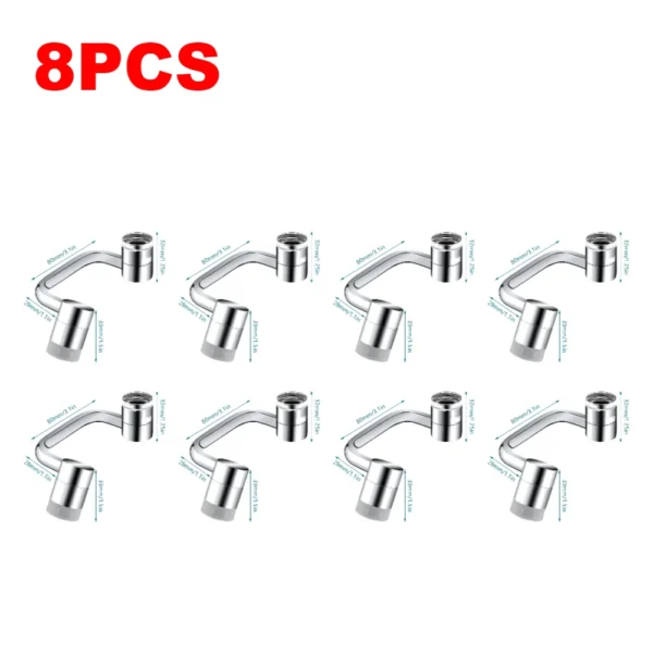 1-10PCS Extension Faucet Sprayer Head Sink-Aerator Water Tap Nozzle Faucet Extender Filter 1080° Rotatable Kitchen Accessories - Image 7