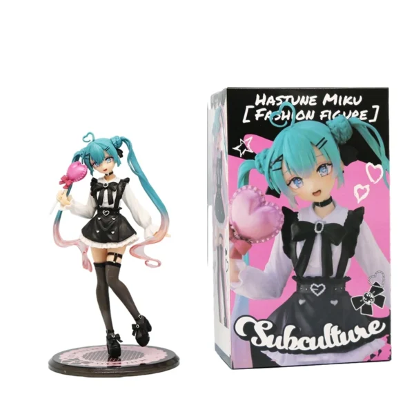 18cm Sexy Girl Hatsune Miku Anime Figure Fashion Subclture Miku Action Figure Room Decorations PVC Collection Model Doll Toys - Image 8