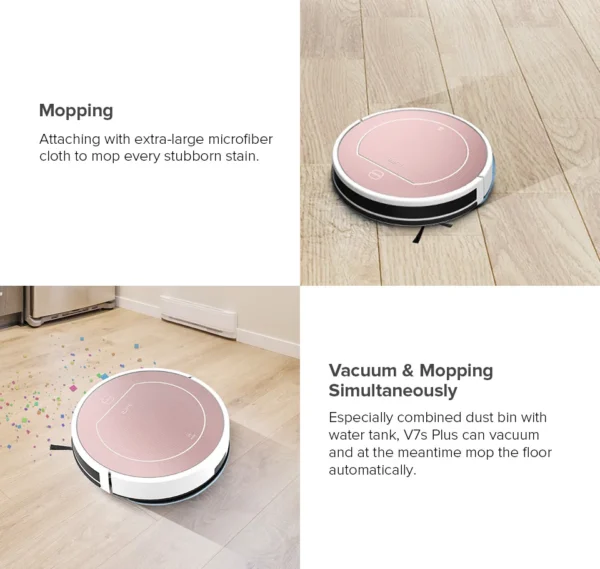 ILIFE  V7s Plus Vacuum Cleaner Robot ,120mins Automatic Charging,Home Appliance,For Sweeping Mopping Smart Home Clean - Image 13